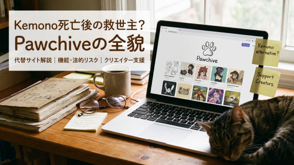 Pawchiveとは？Kemono代わりになるか？！仕組み・技術差異・リスク解説